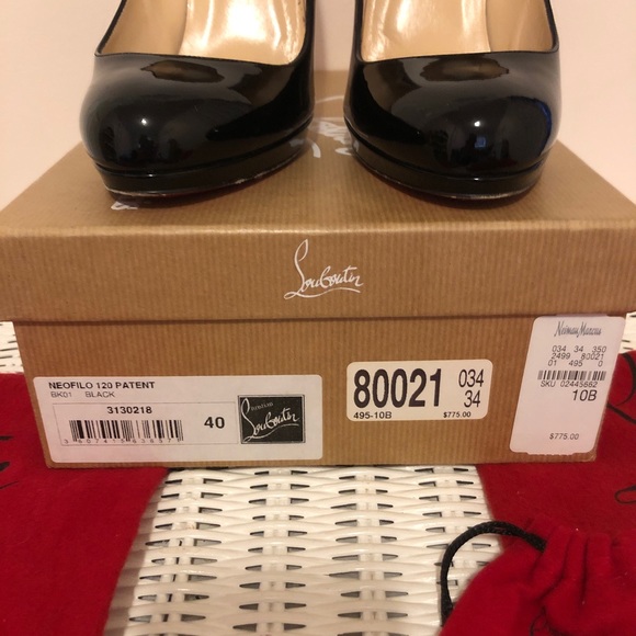 Black Patent Christian Louboutin 40 - Picture 6 of 8